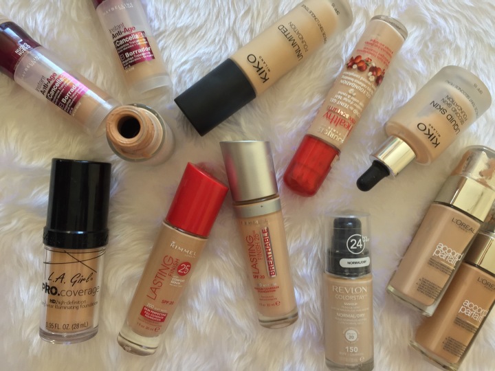 MY TOP DRUGSTORE FOUNDATIONS